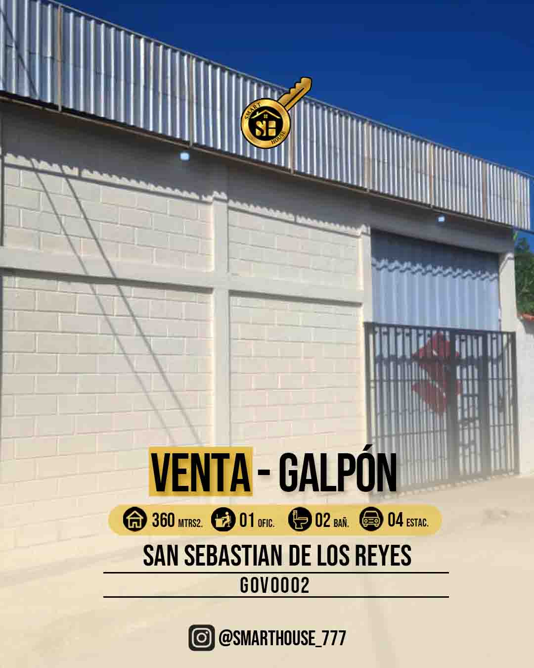 GALPON VENTA SAN SEBASTIAN DE LOS REYES