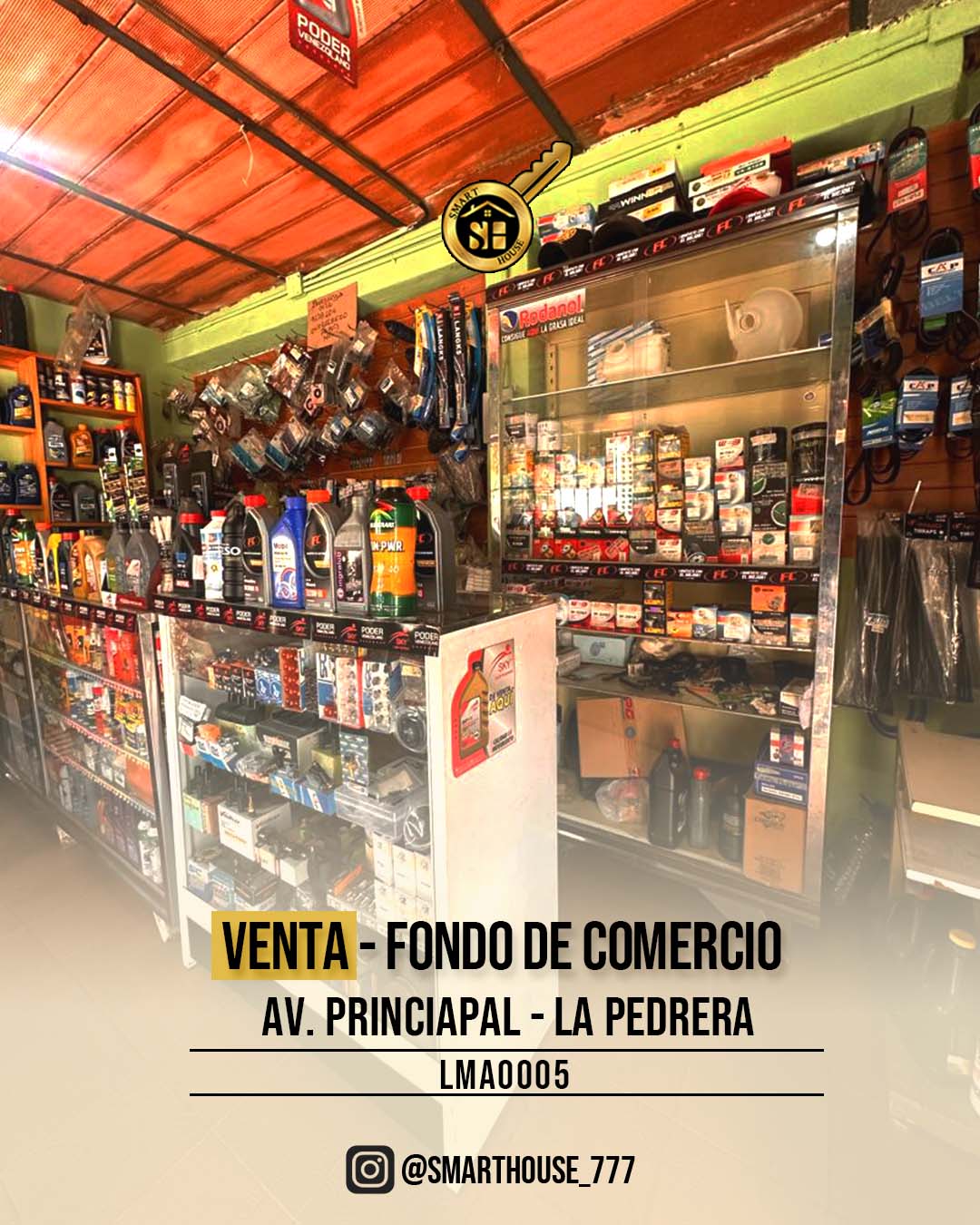 FONDE DE COMERCIO VENTA AV. PRINCIPAL LA PEDRERA (MULTISERVICIOS)