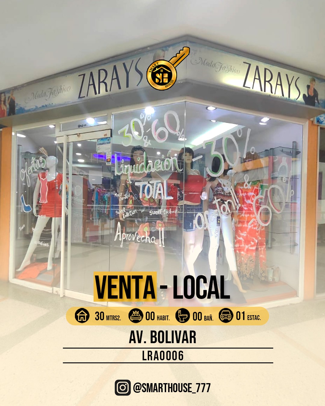 LOCAL VENTA AV. BOLIVAR GALERIAS PLAZA