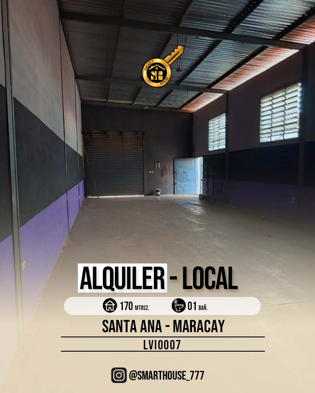 LOCAL ALQUILER SANTA ANA - MARACAY