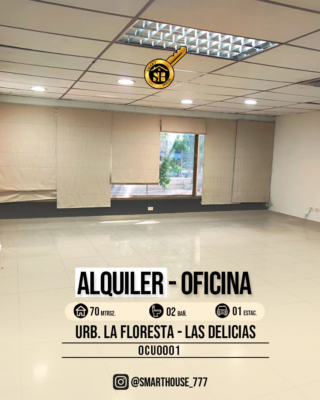 OFICINA VENTA URB. LA FLORESTA/TORRE LAS DELICIAS