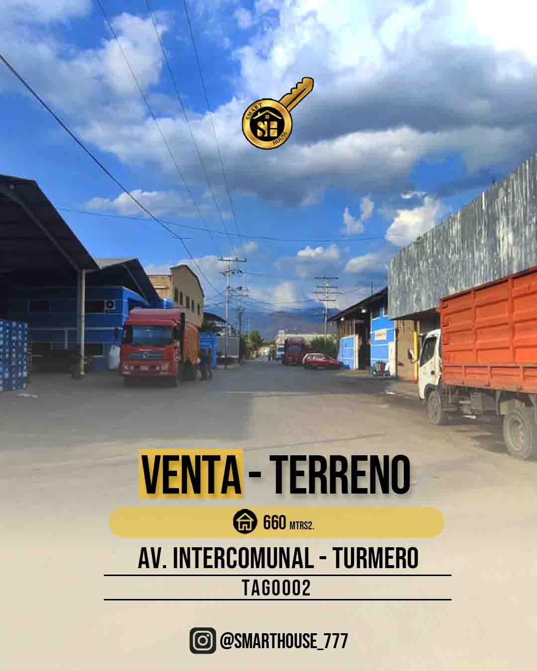 TERRENO VENTA  AV. INTERCOMUNAL - TURMERO