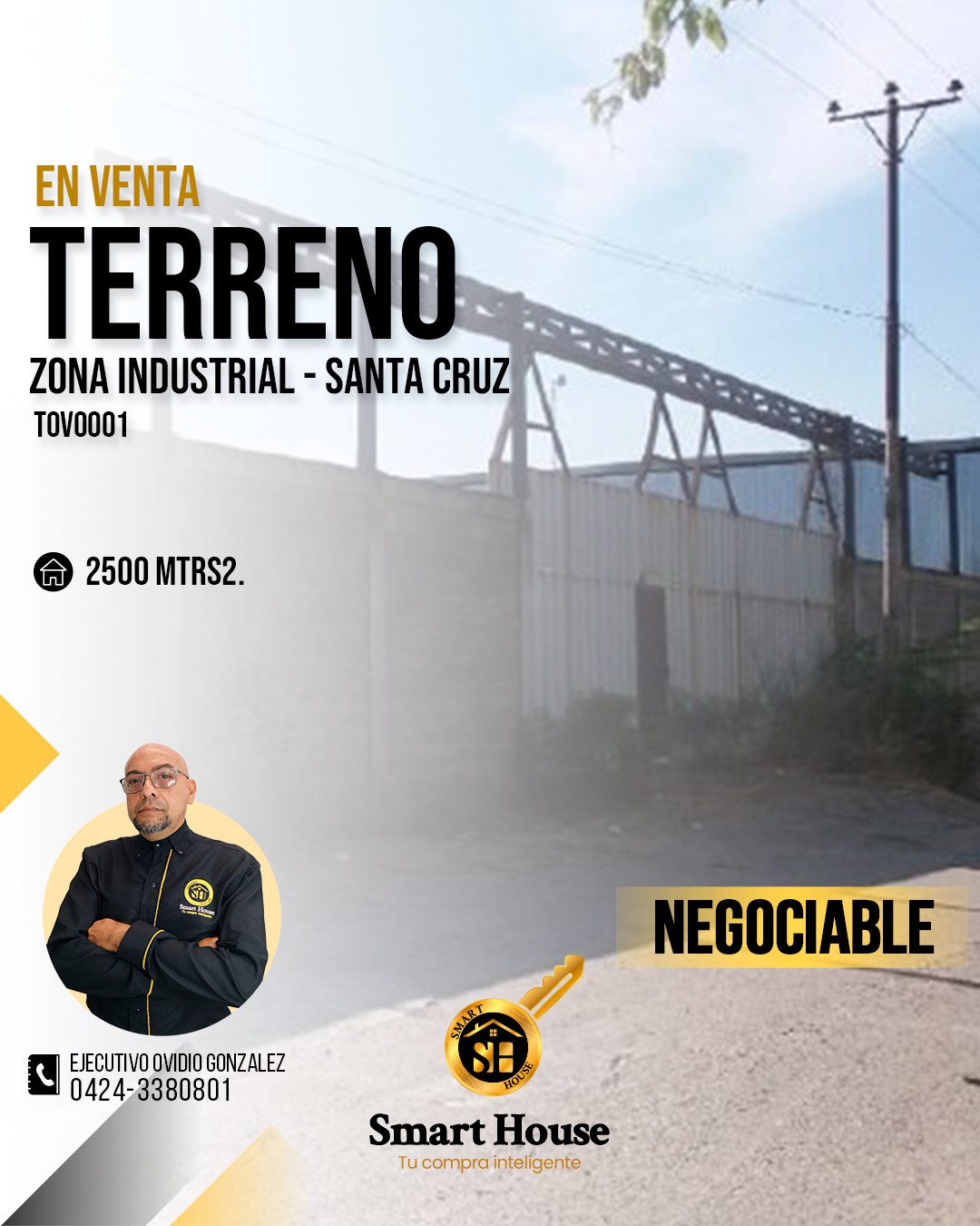 TERRENO VENTA ZONA INDUSTRIAL SANTA CRUZ.