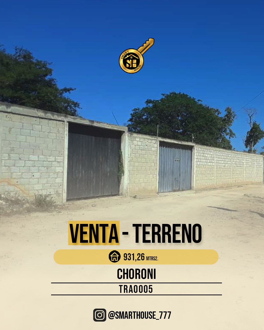 TERRENO VENTA CHORONI - CALLEJÓN EL PORTETE