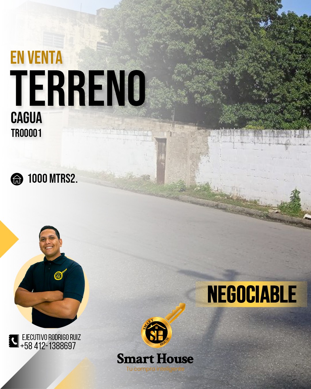 TERRENO VENTA CAGUA 